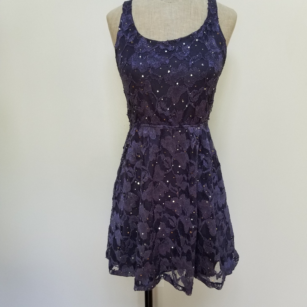 Wet Seal Lace Open Back Dress